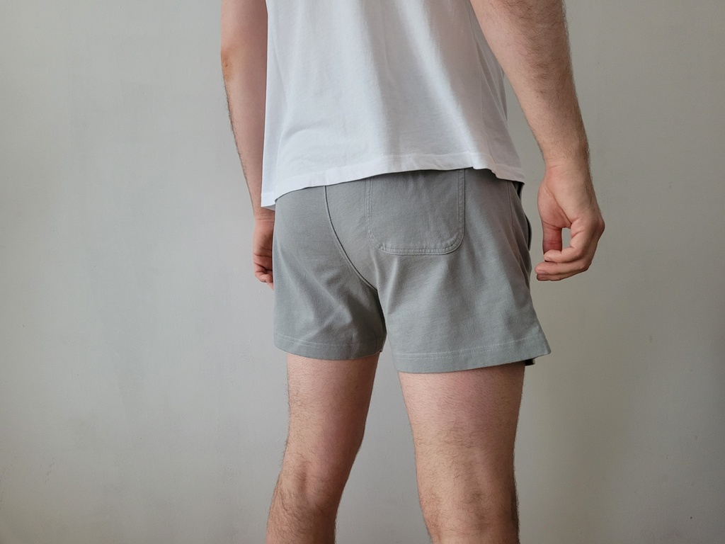 SHORT MI CUISSE GRIS